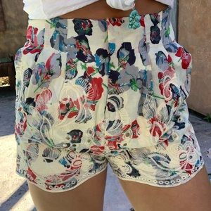 Floral print shorts